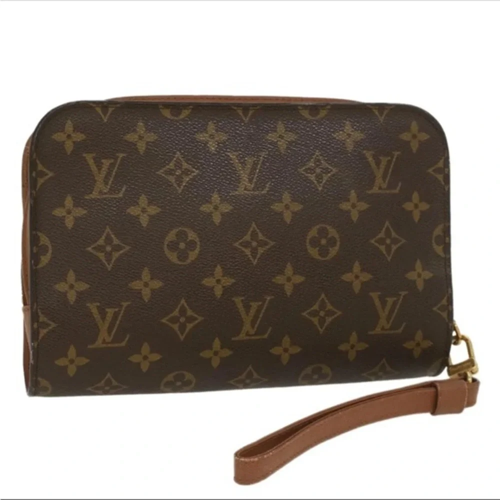 Authentic Vintage LOUIS VUITTON Monogram Orsay Clutch Bag M51790 LV Auth 43537